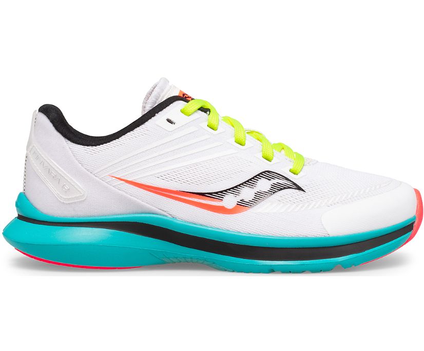 Saucony Kinvara 12 Kids' Sneakers White / Blue | Canada 887EBCX